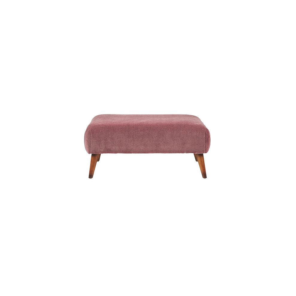 Willoughby Footstool in Manolo Blush Fabric 2