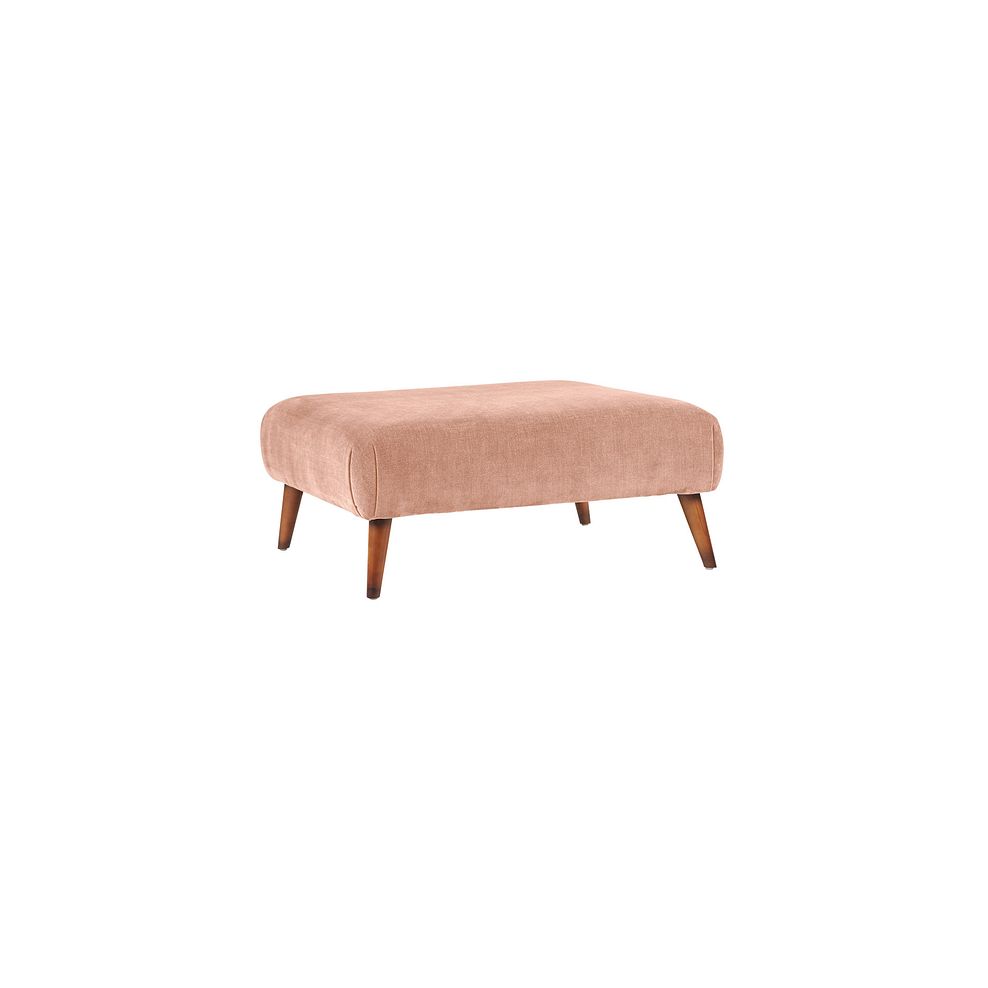 Willoughby Footstool in Blush Fabric 1