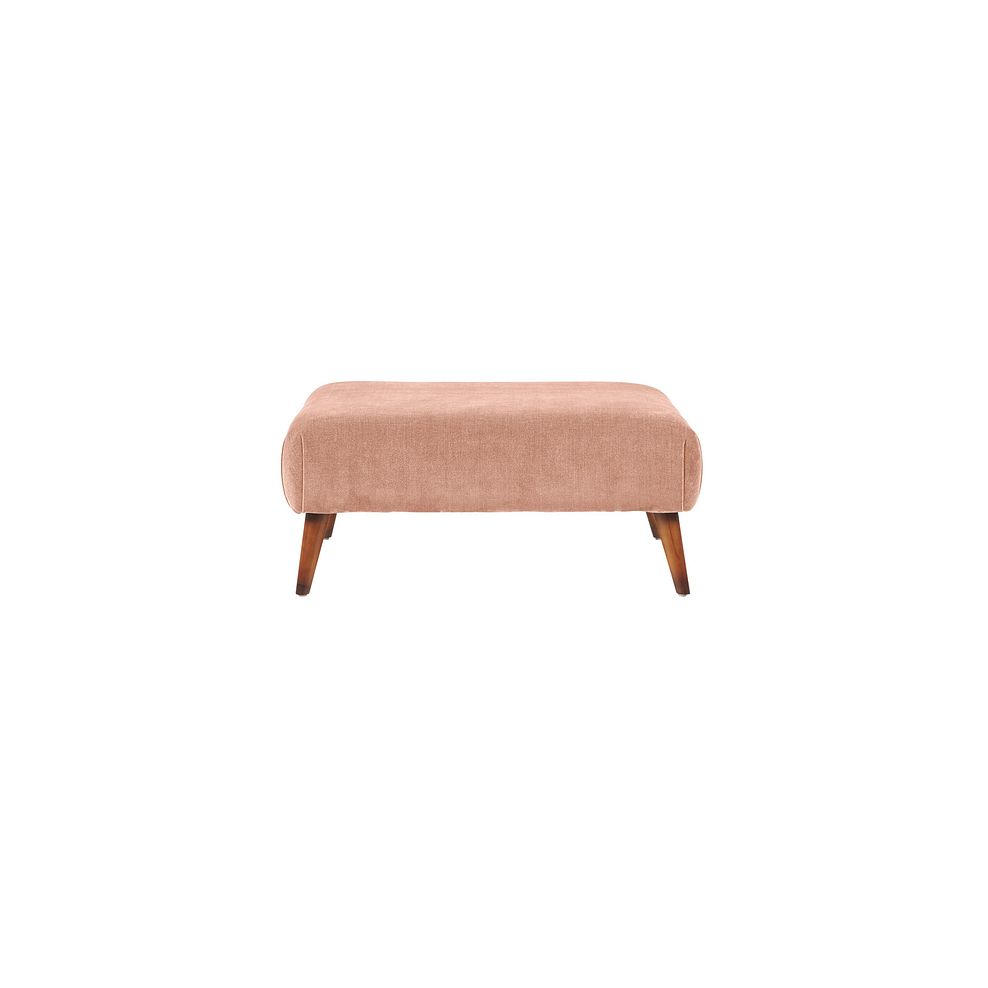 Willoughby Footstool in Blush Fabric 2