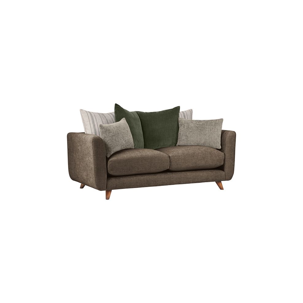 Willoughby 3 Seater Pillow Back Sofa in Cocoa Fabric