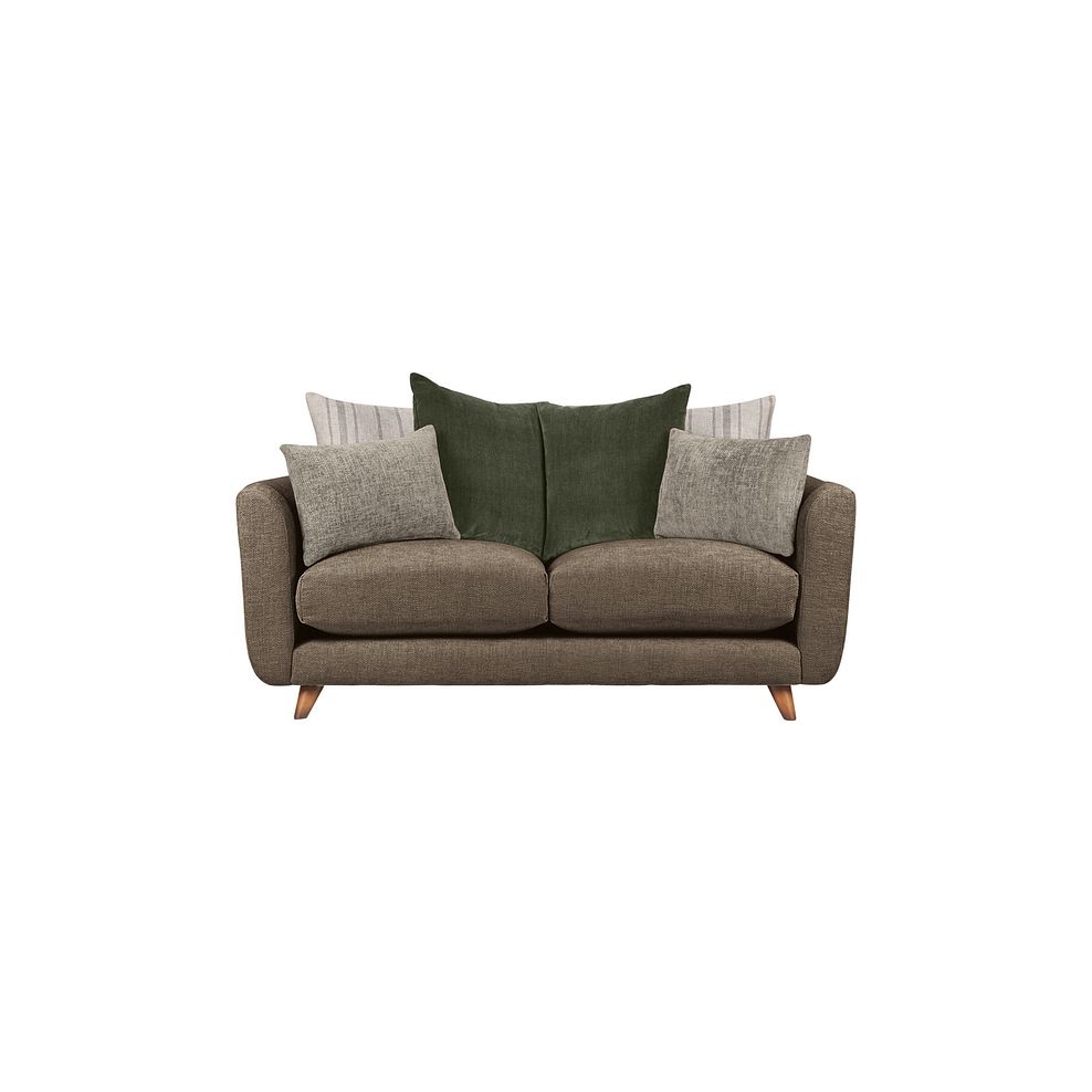 Willoughby 3 Seater Pillow Back Sofa in Cocoa Fabric 2