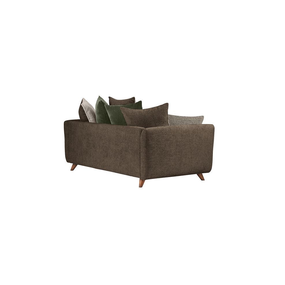 Willoughby 4 Seater Pillow Back Sofa in Cocoa Fabric 3