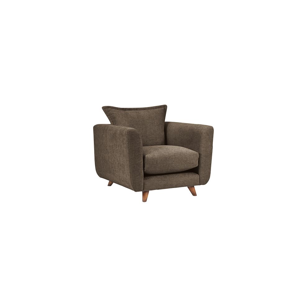 Willoughby Armchair in Cocoa Fabric 1