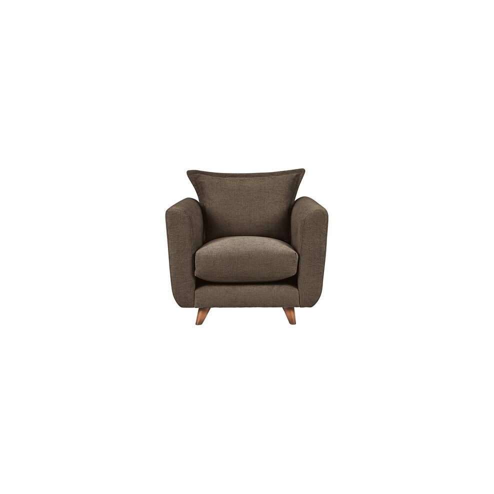 Willoughby Armchair in Cocoa Fabric 2