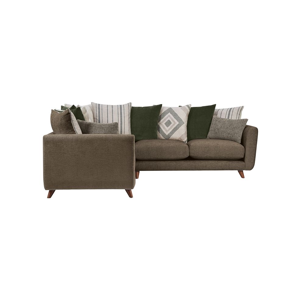 Willoughby Large Pillow Back Corner Sofa in Cocoa Fabric 3