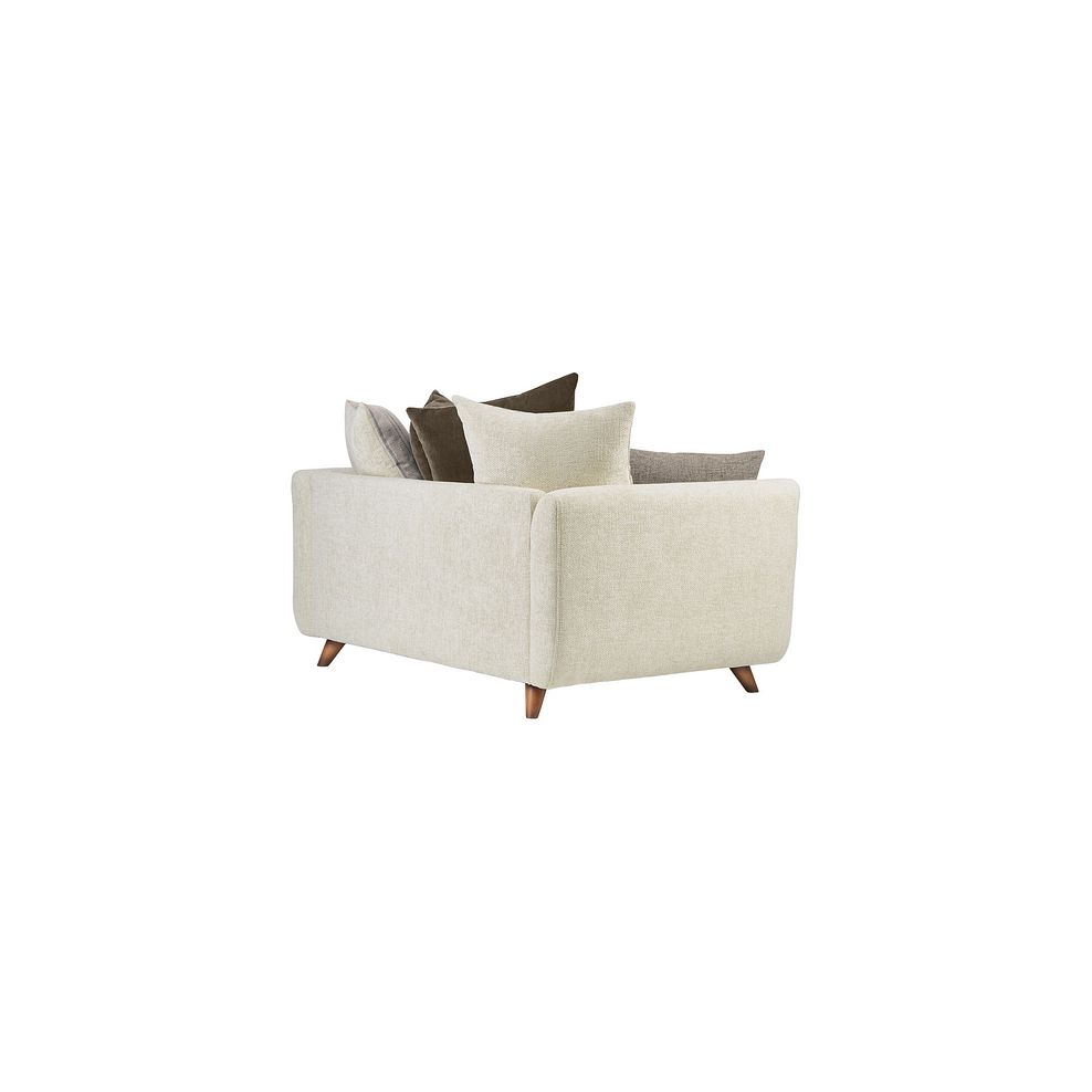 Willoughby 2 Seater Pillow Back Sofa in Cream Fabric Thumbnail 5