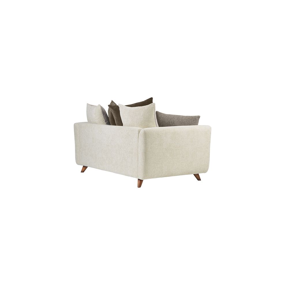 Willoughby 3 Seater Pillow Back Sofa in Cream Fabric 5