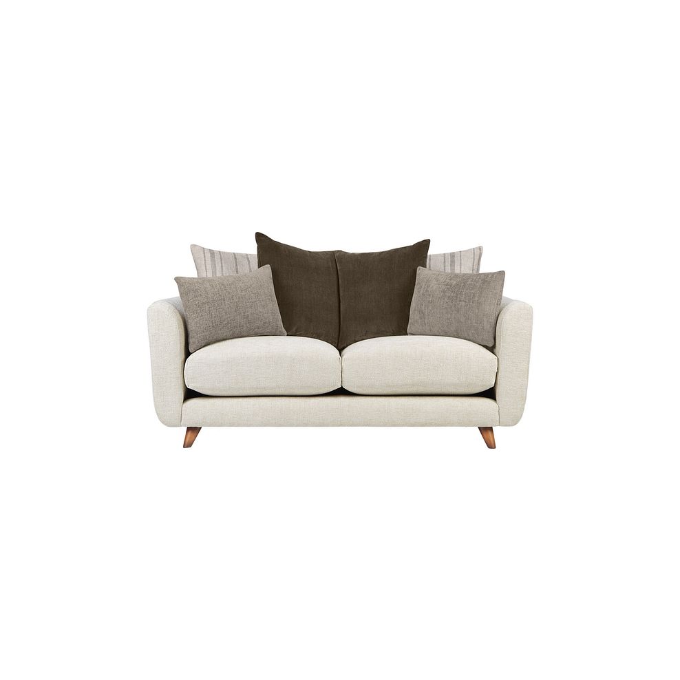 Willoughby 3 Seater Pillow Back Sofa in Cream Fabric 4