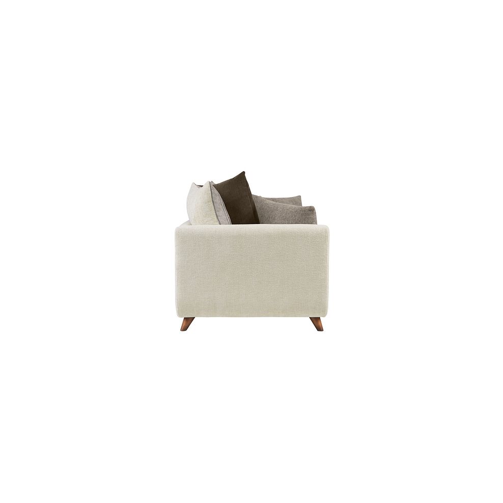 Willoughby 3 Seater Pillow Back Sofa in Cream Fabric 6