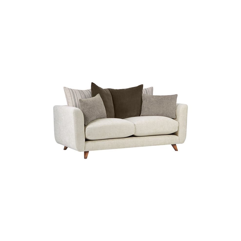 Willoughby 3 Seater Pillow Back Sofa in Cream Fabric 3