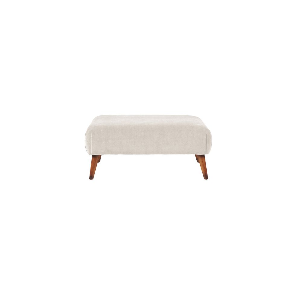 Willoughby Footstool in Cream Fabric Thumbnail 2