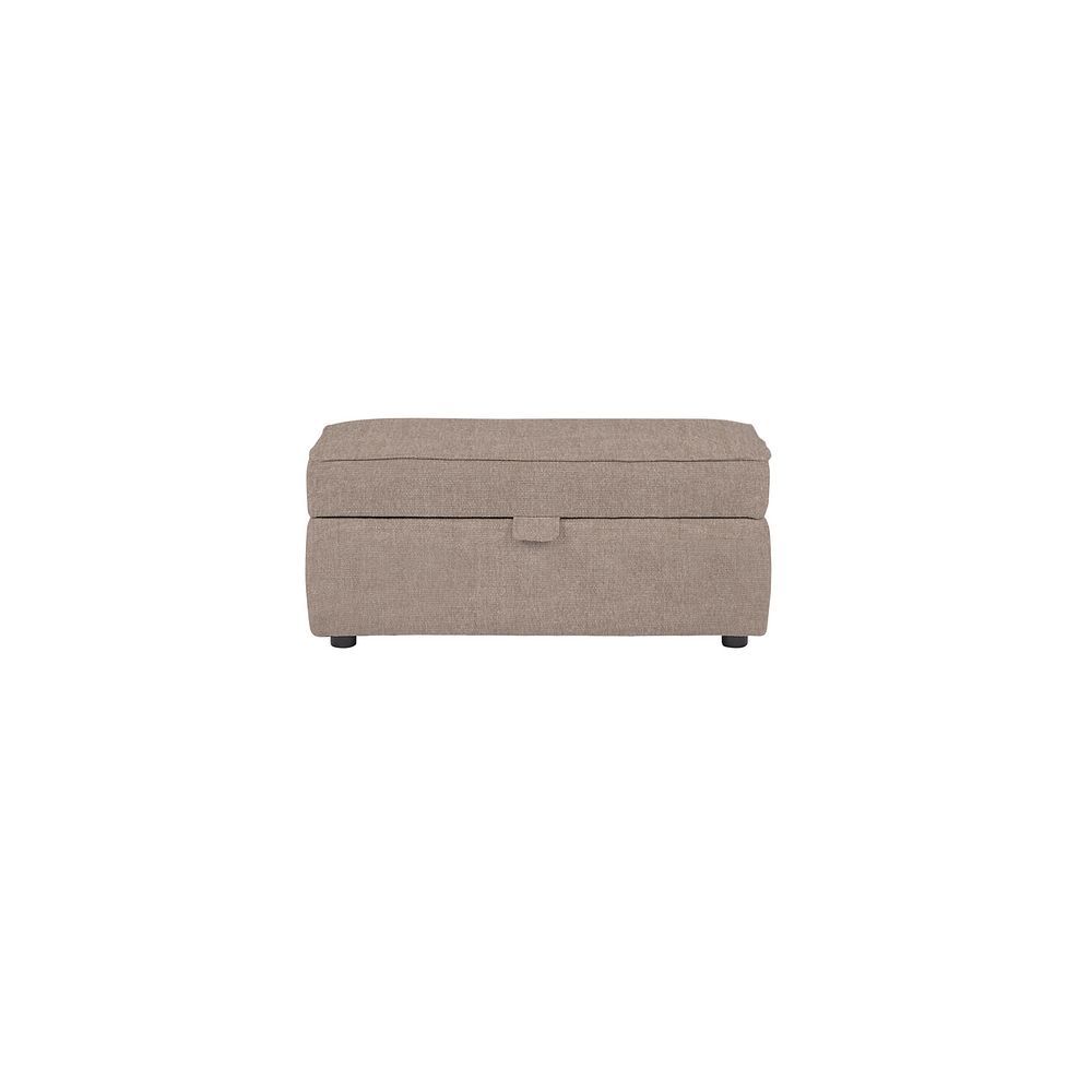Willoughby Storage Footstool in Manolo Latte Fabric Thumbnail 2