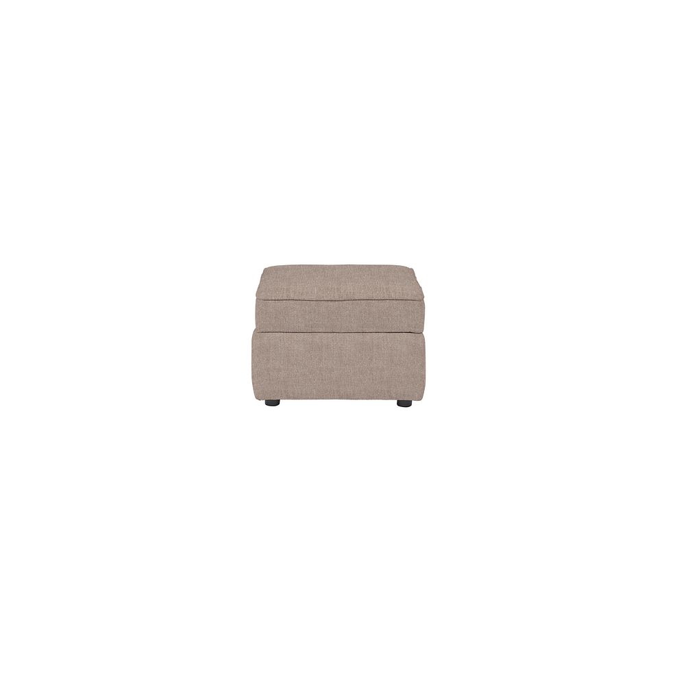 Willoughby Storage Footstool in Manolo Latte Fabric Thumbnail 5