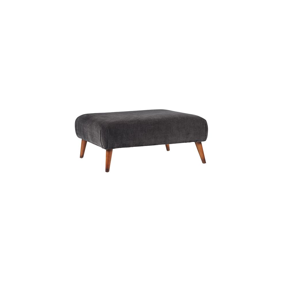 Willoughby Footstool in Manolo Mole Fabric 1