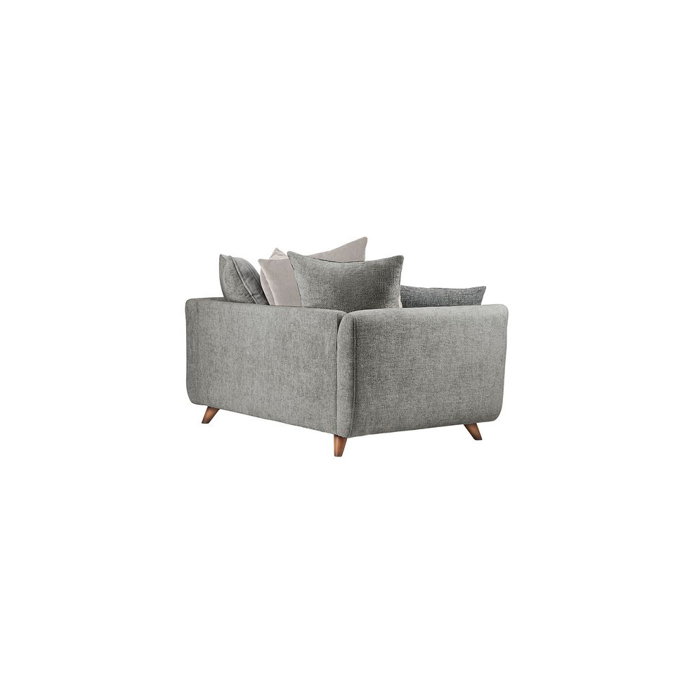 Willoughby 2 Seater Pillow Back Sofa in Platinum Fabric 3
