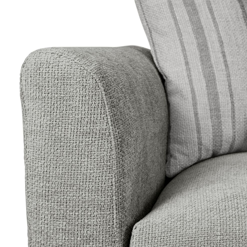 Willoughby 2 Seater Pillow Back Sofa in Platinum Fabric 7