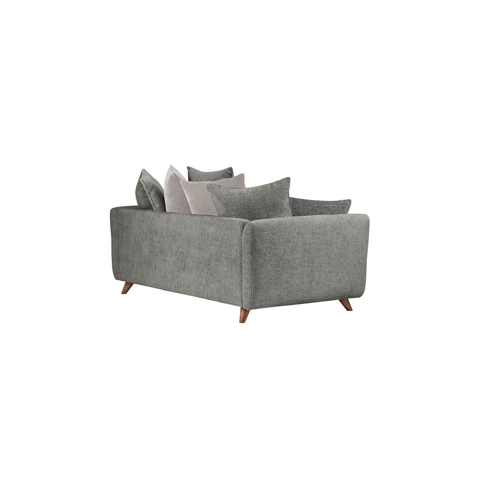 Willoughby 4 Seater Pillow Back Sofa in Platinum Fabric 3
