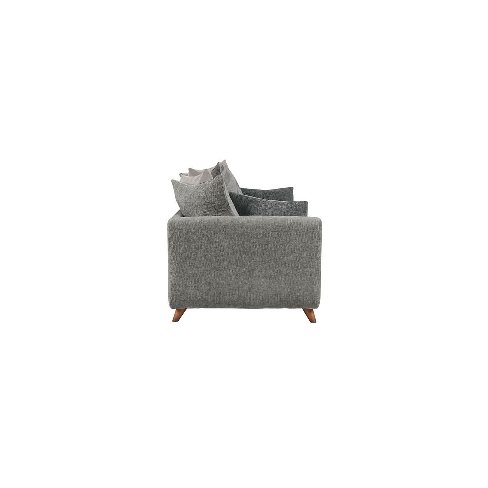 Willoughby 4 Seater Pillow Back Sofa in Platinum Fabric 4