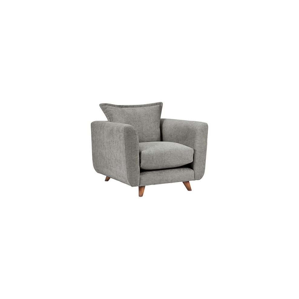 Willoughby Armchair in Platinum Fabric 1