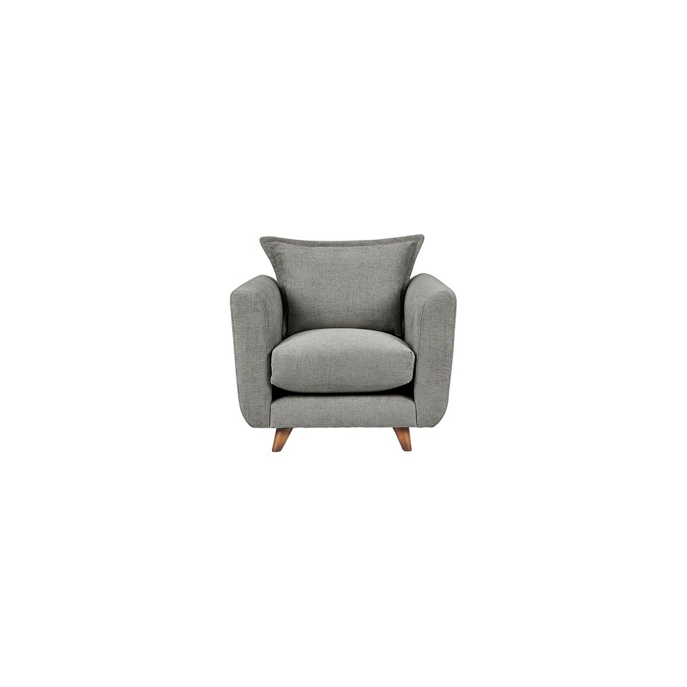 Willoughby Armchair in Platinum Fabric 2