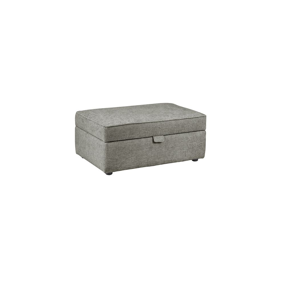 Willoughby Storage Footstool in Platinum Fabric 1