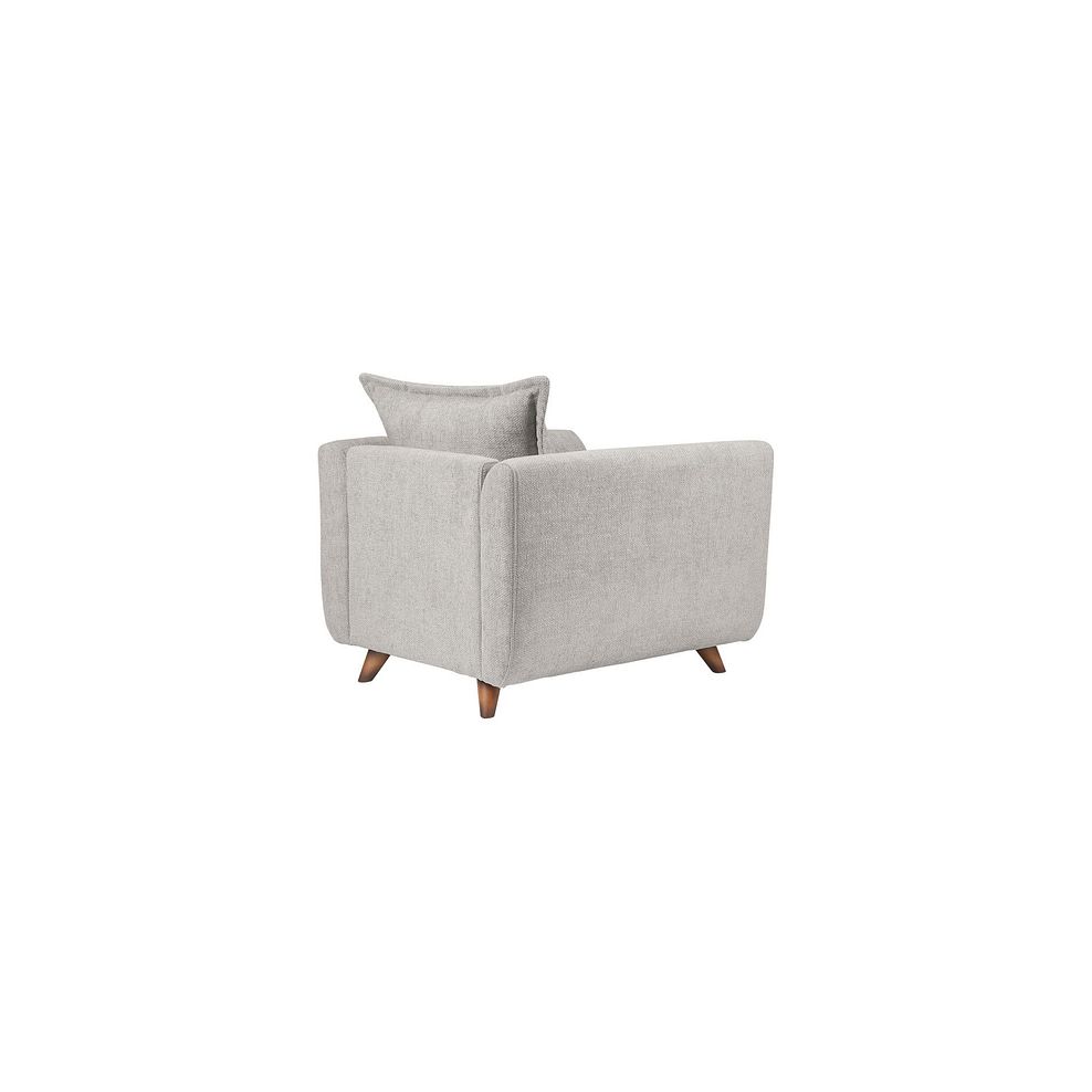Willoughby Armchair in Silver Fabric 3