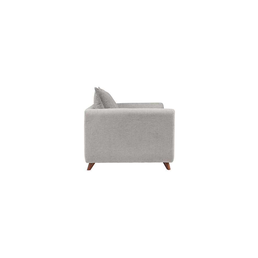 Willoughby High Back Loveseat in Silver Fabric 4