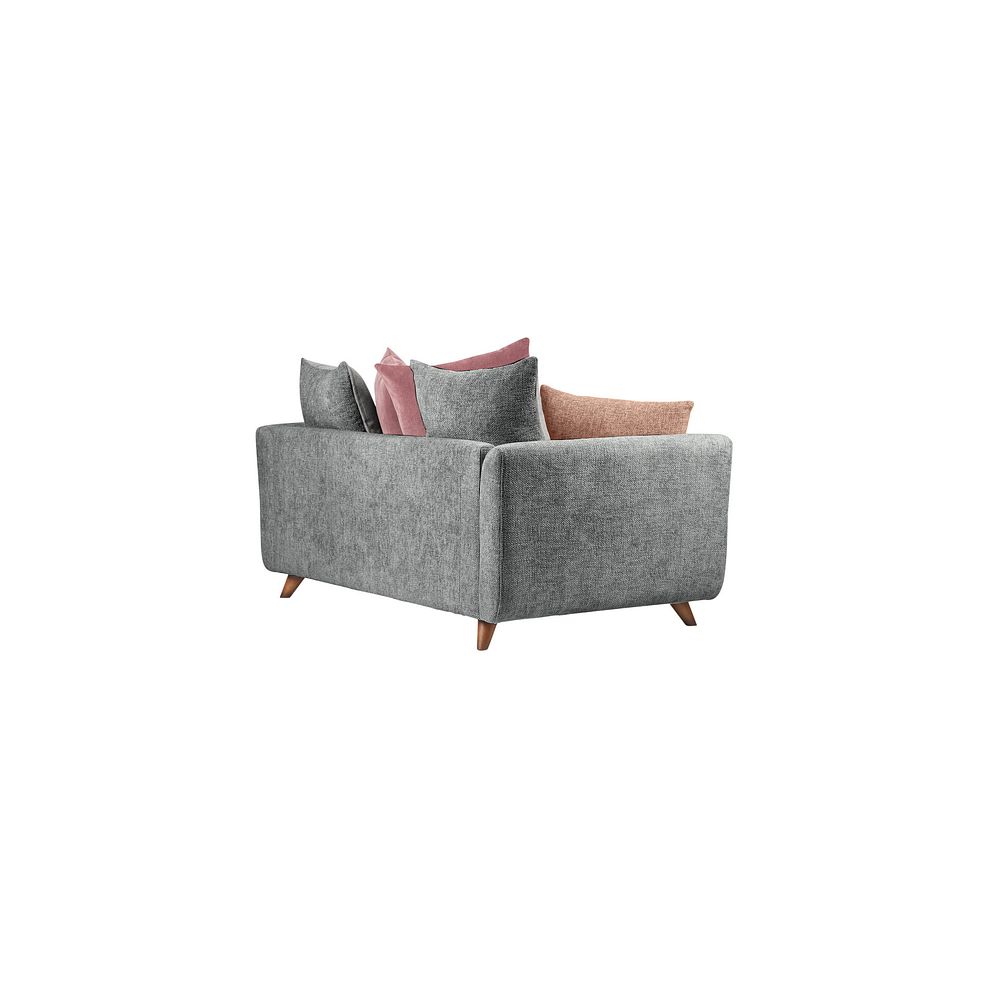 Willoughby 3 Seater Pillow Back Sofa in Slate Fabric 3