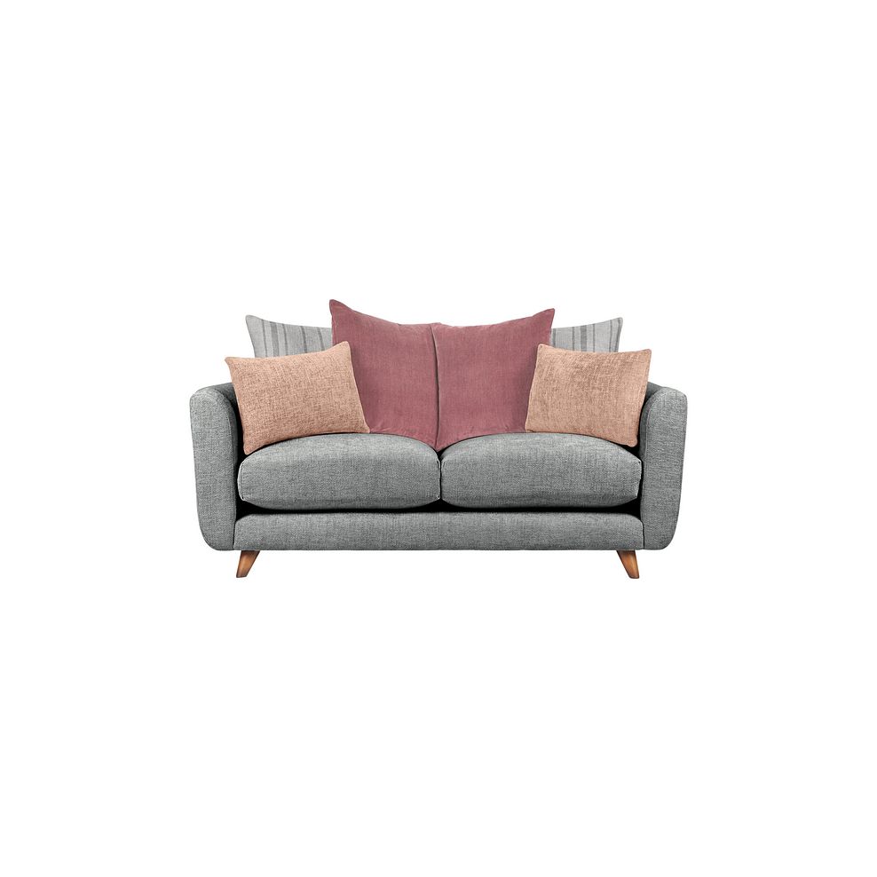 Willoughby 3 Seater Pillow Back Sofa in Slate Fabric 2