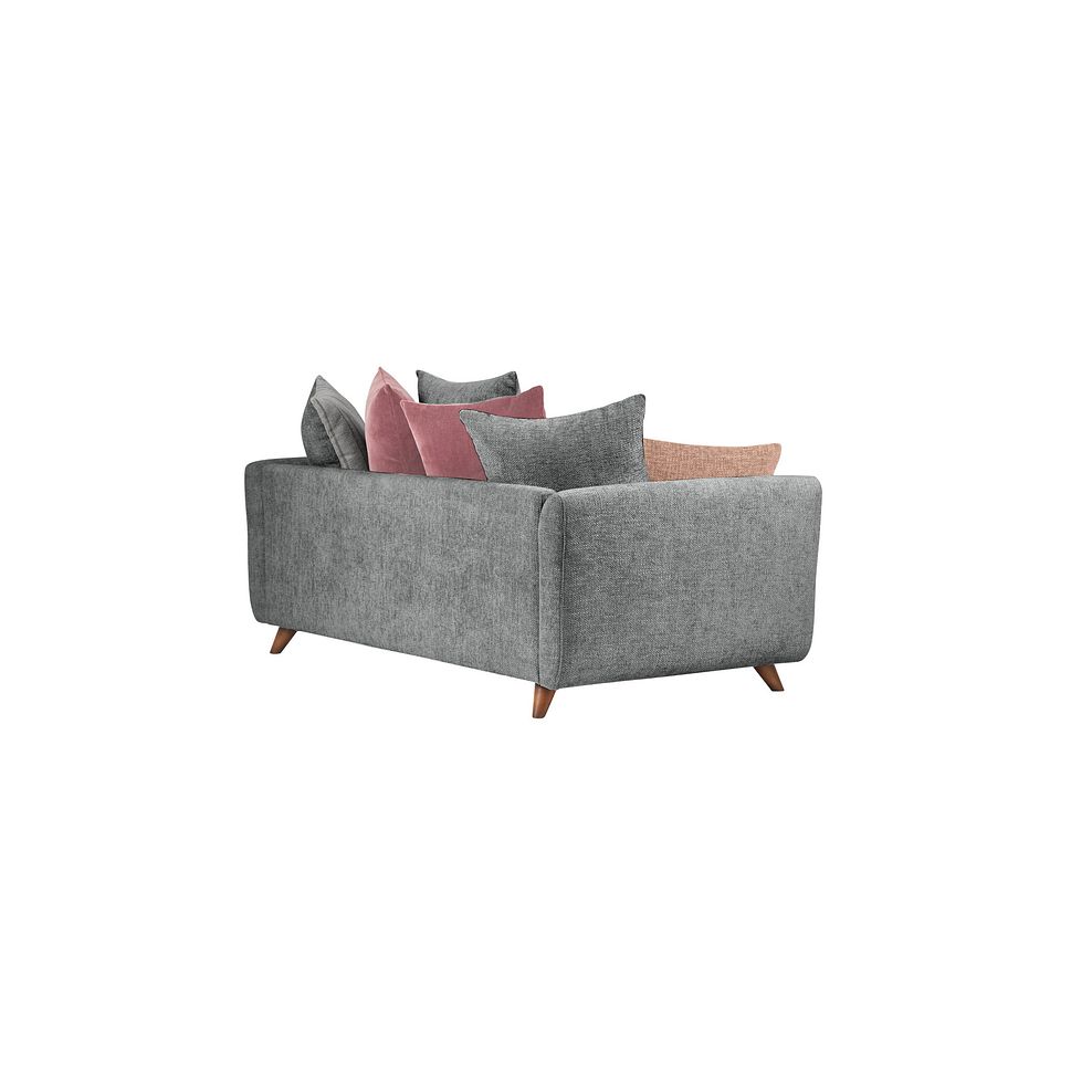 Willoughby 4 Seater Pillow Back Sofa in Slate Fabric 3
