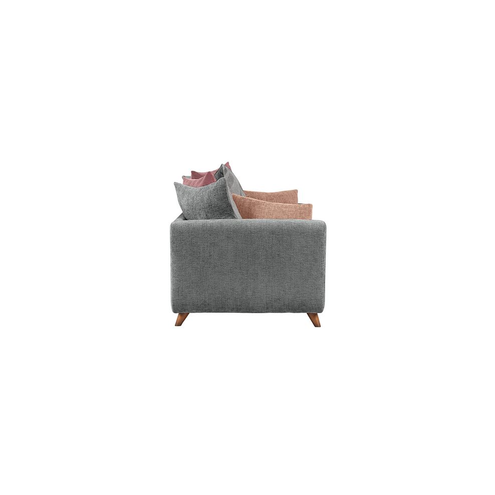 Willoughby 4 Seater Pillow Back Sofa in Slate Fabric 4