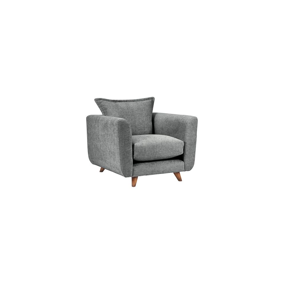 Willoughby Armchair in Slate Fabric 1