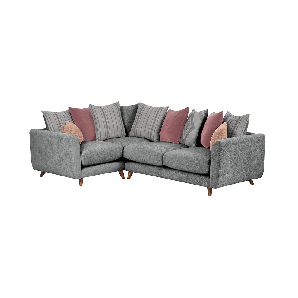 Willoughby Right Hand Corner Pillow Back Sofa in Slate Fabric 1