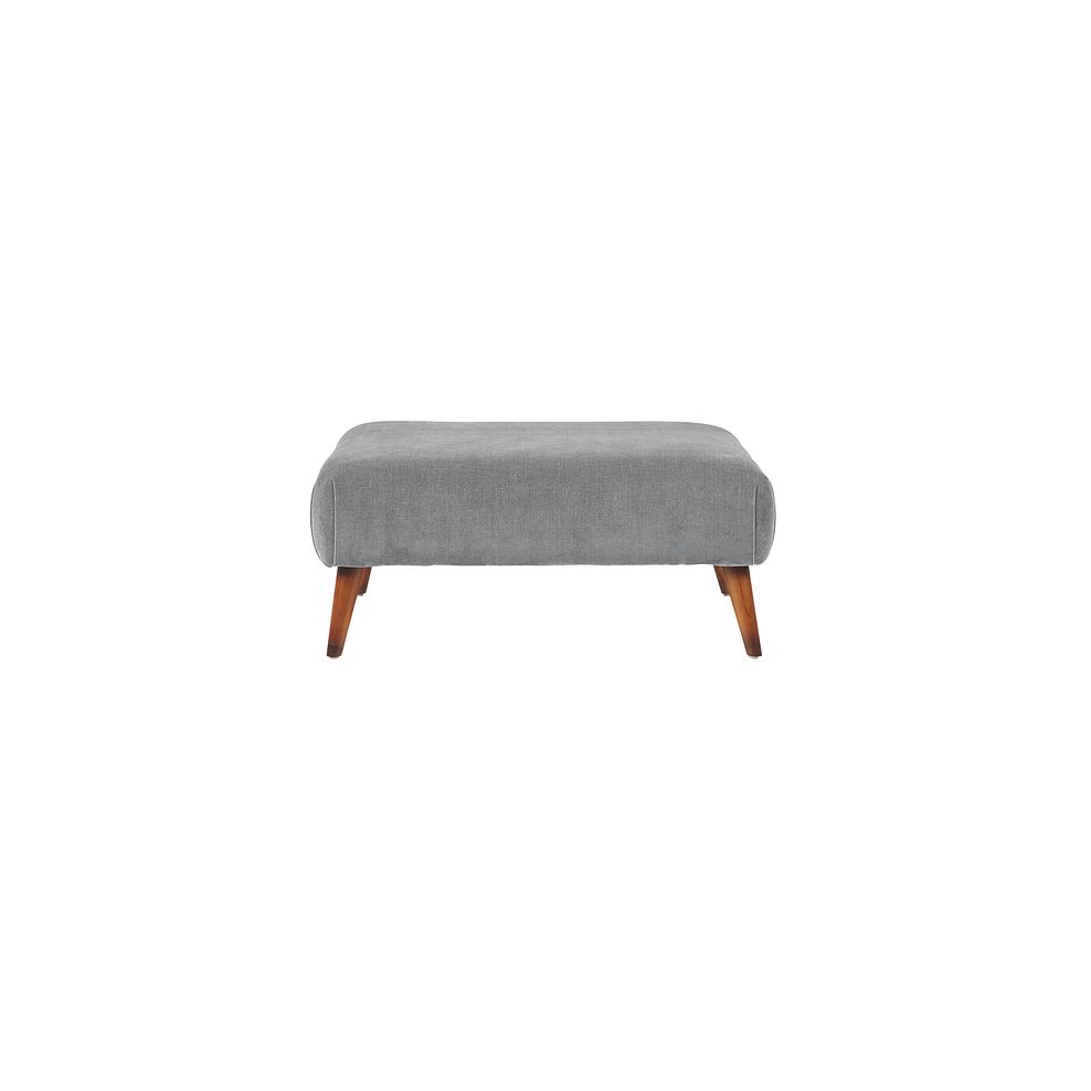 Willoughby Footstool in Slate Fabric 2