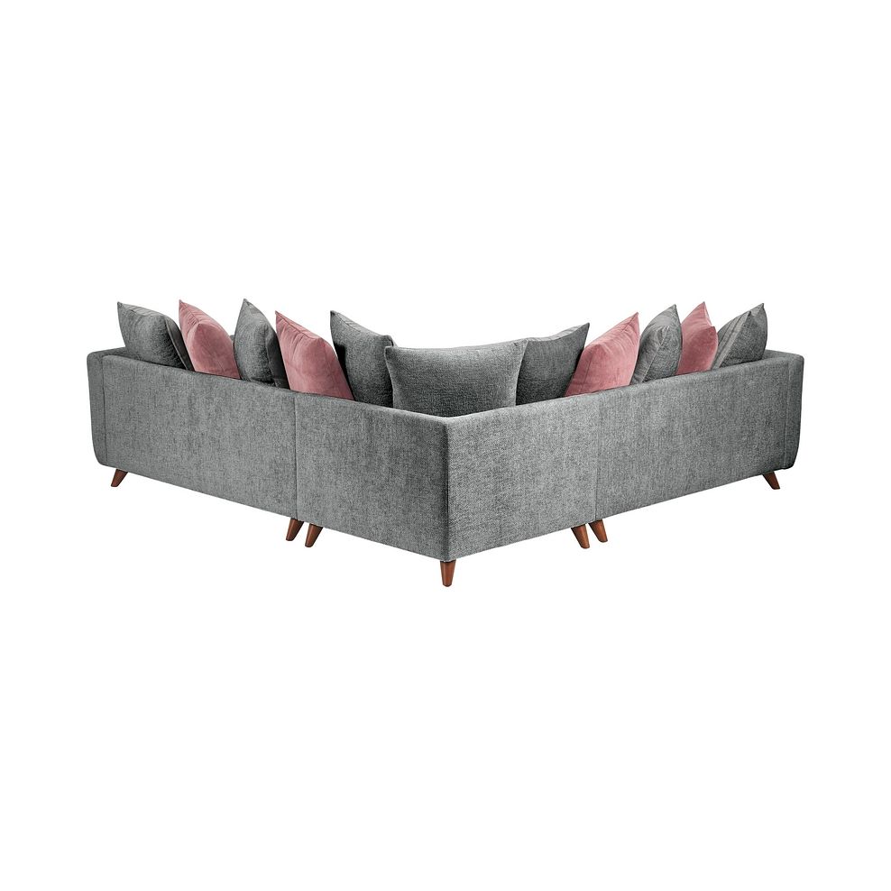 Willoughby Large Pillow Back Corner Sofa in Slate Fabric 2