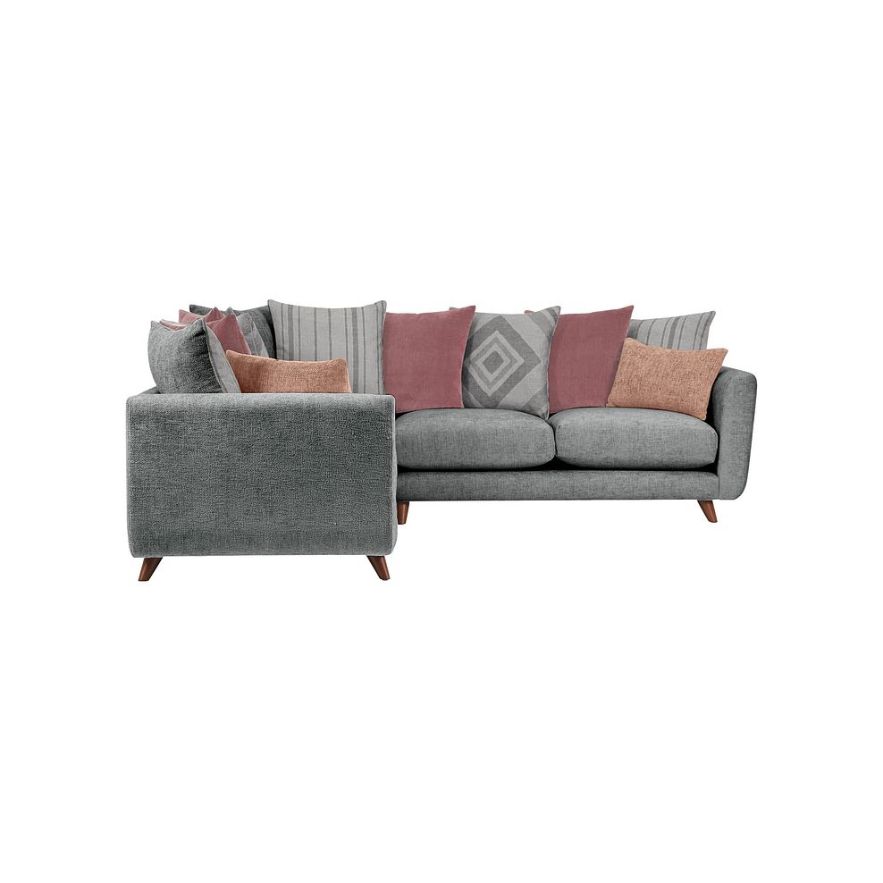 Willoughby Large Pillow Back Corner Sofa in Slate Fabric 3