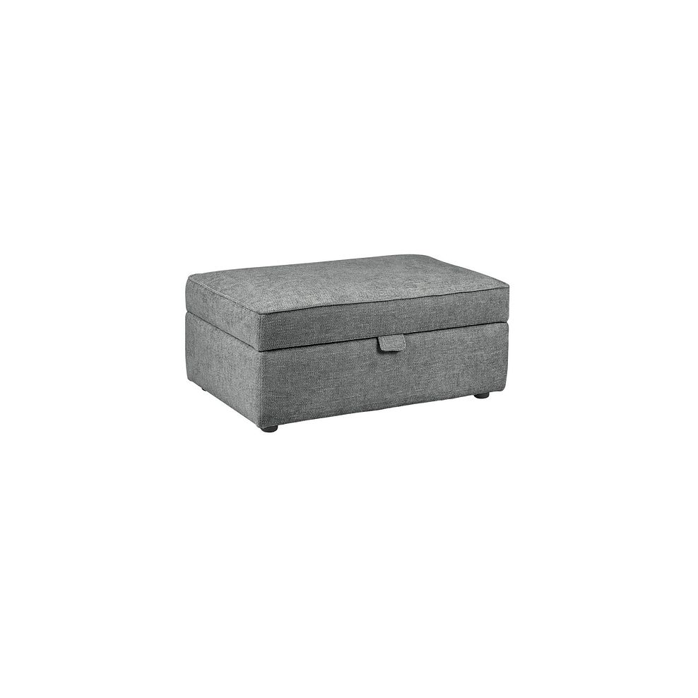 Willoughby Storage Footstool in Slate Fabric 1