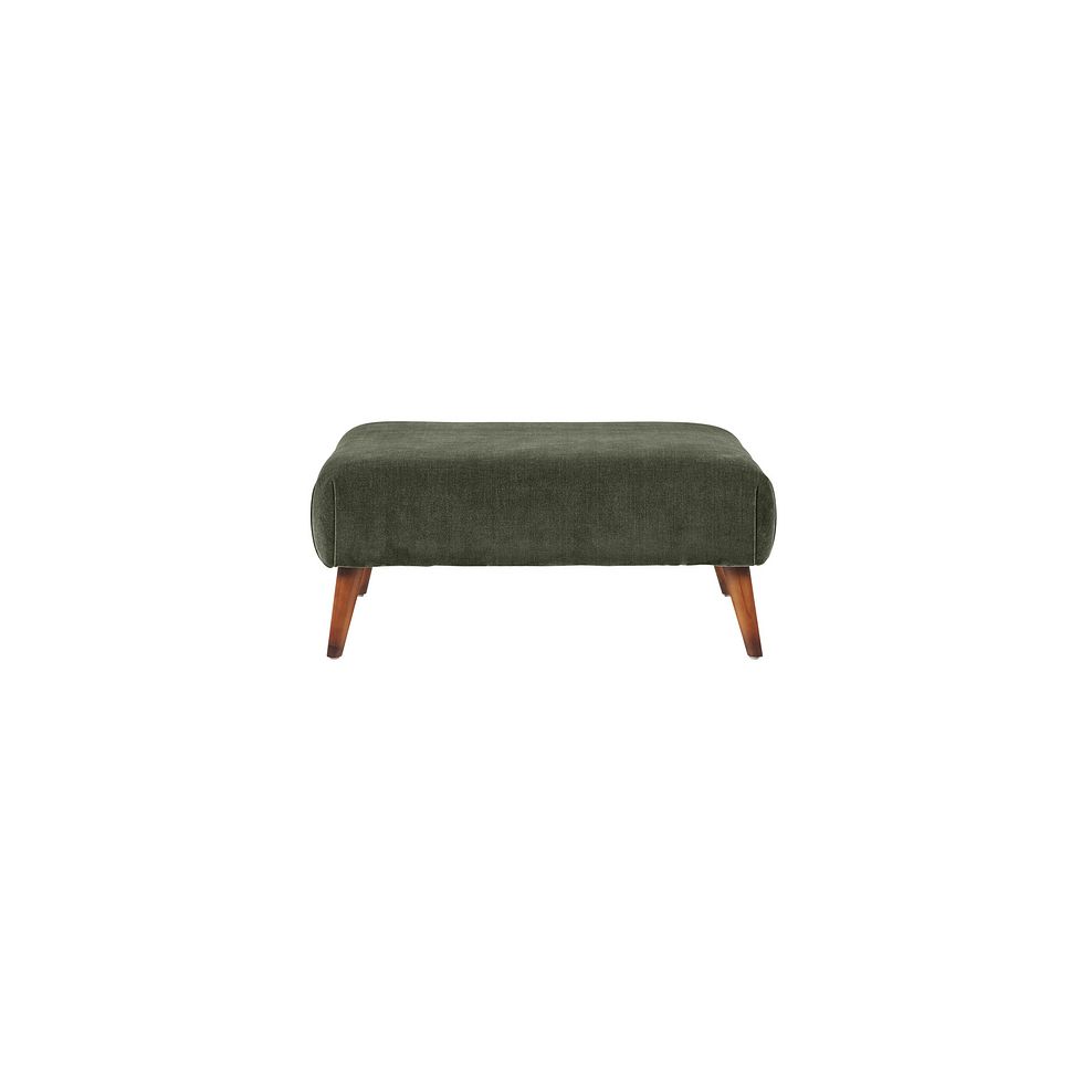 Willoughby Footstool in Manolo Spruce Fabric 2