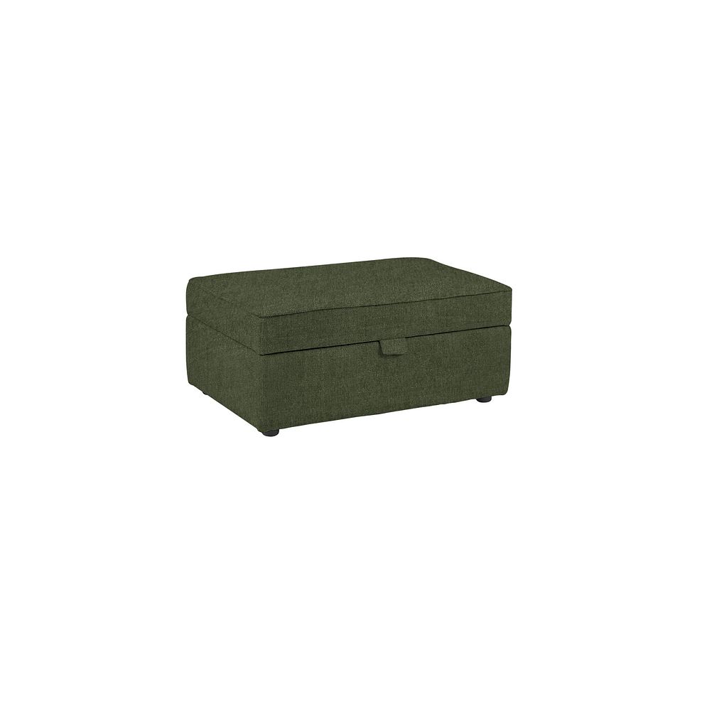 Willoughby Storage Footstool in Manolo Spruce Fabric 1