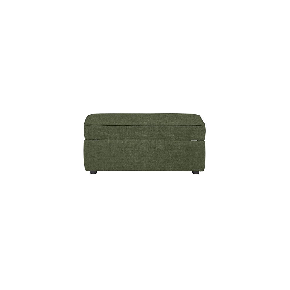 Willoughby Storage Footstool in Manolo Spruce Fabric 4