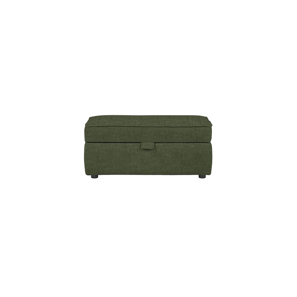 Willoughby Storage Footstool in Manolo Spruce Fabric 2