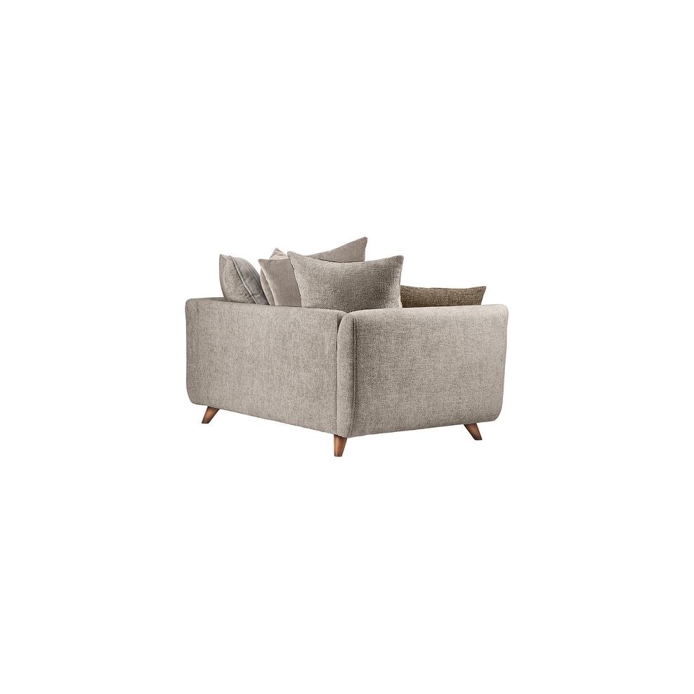 Willoughby 2 Seater Pillow Back Sofa in Stone Fabric 3