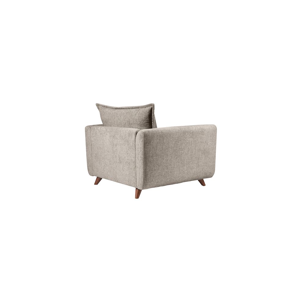 Willoughby High Back Loveseat in Stone Fabric 3