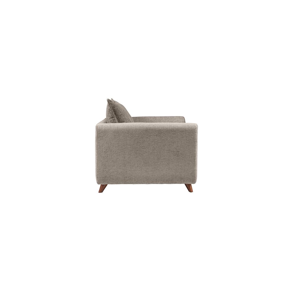 Willoughby High Back Loveseat in Stone Fabric 4
