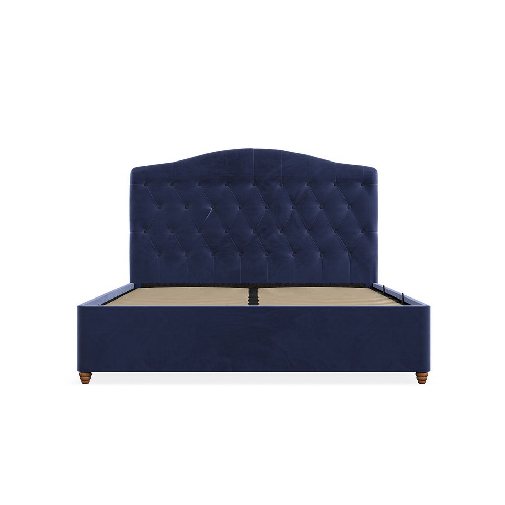 Windsor King-size Ottoman Storage Bed in Sunningdale Indigo Fabric 4