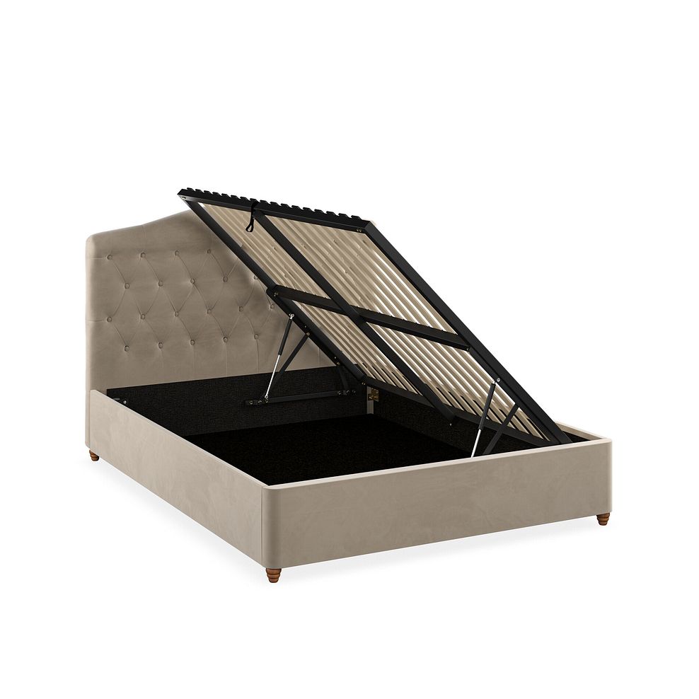 Windsor King-size Ottoman Storage Bed in Sunningdale Linen Fabric 3