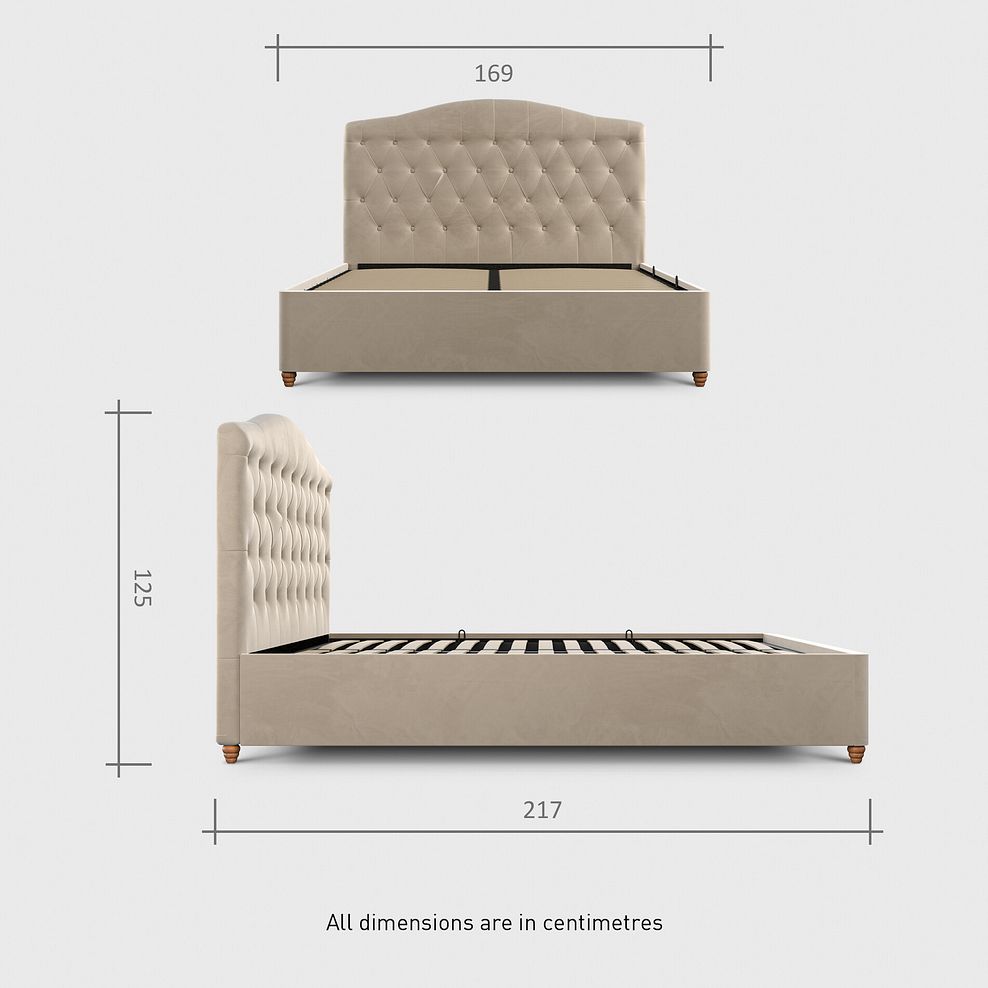 Windsor King-size Ottoman Storage Bed in Sunningdale Linen Fabric 12