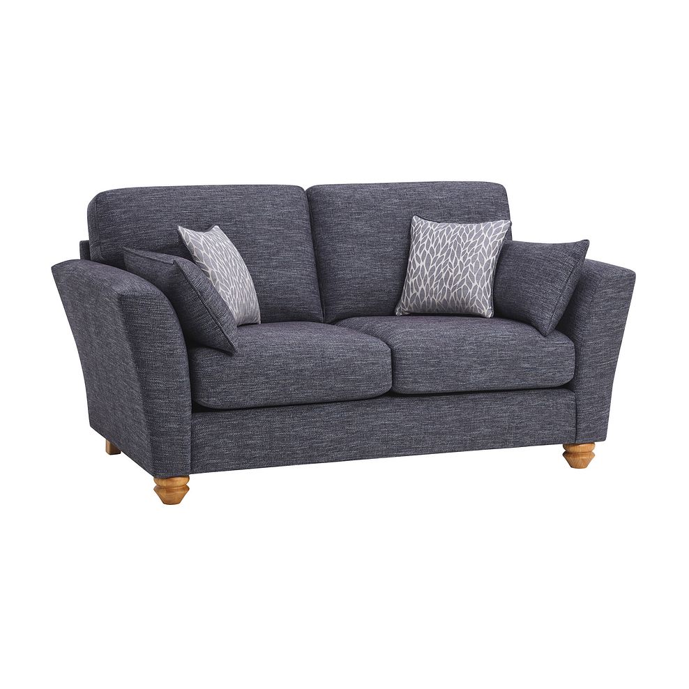 Witney 2 Seater Sofa in Storm with Blue Scatters Thumbnail 1