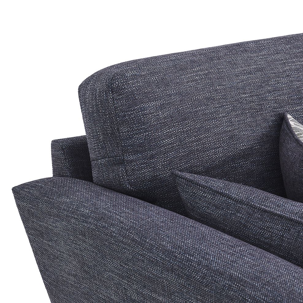 Witney 3 Seater Sofa in Storm with Blue Scatters 6