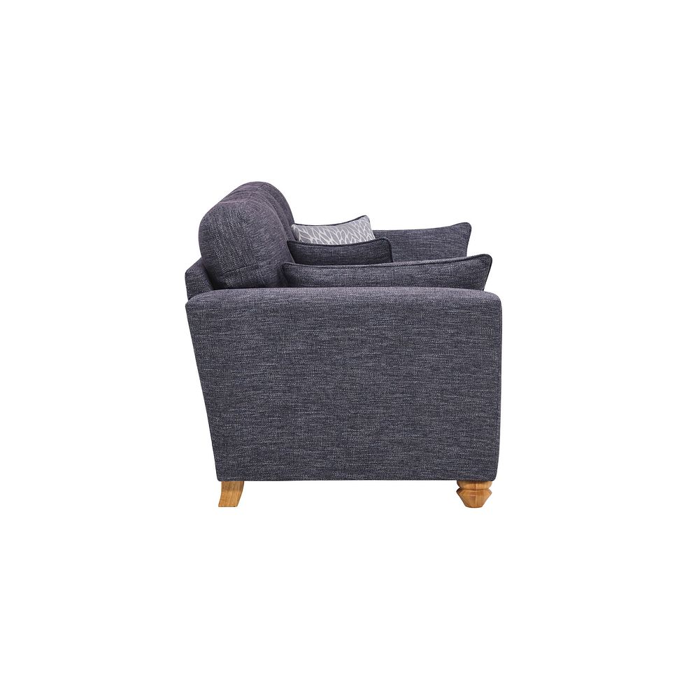 Witney 3 Seater Sofa in Storm with Blue Scatters 4
